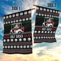 Golf Sucks Christmas Garden Flag Xmas Holiday Patterns - Wonder Print Shop
