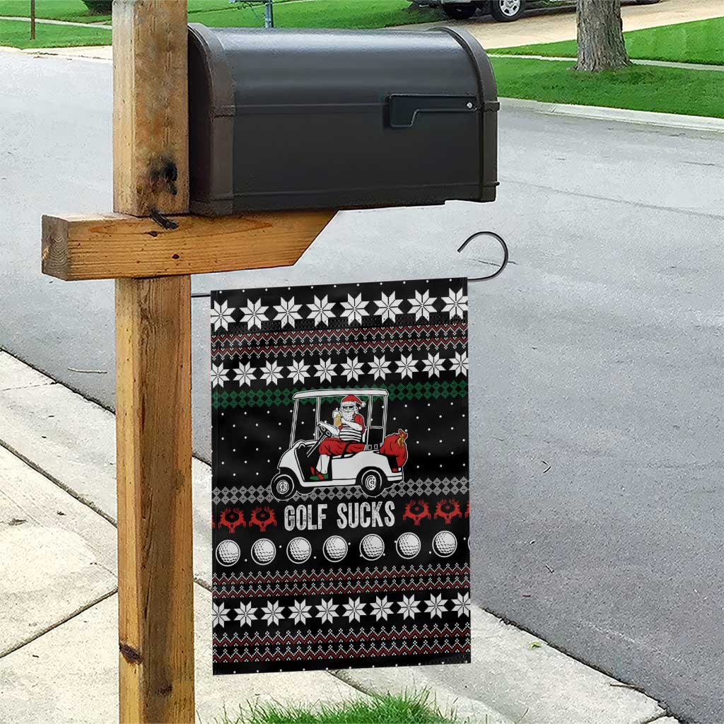 Golf Sucks Christmas Garden Flag Xmas Holiday Patterns - Wonder Print Shop