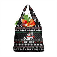 Golf Sucks Christmas Grocery Bag Xmas Holiday Patterns - Wonder Print Shop