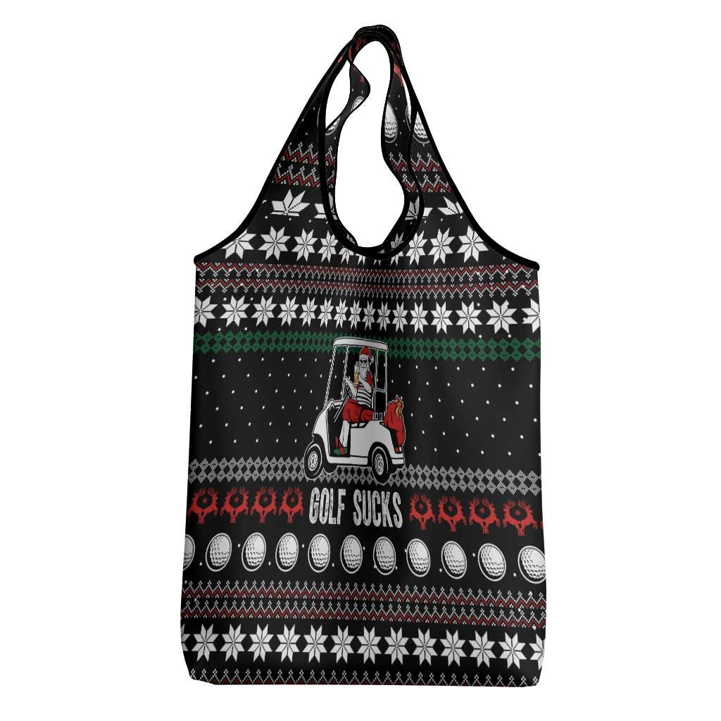 Golf Sucks Christmas Grocery Bag Xmas Holiday Patterns - Wonder Print Shop