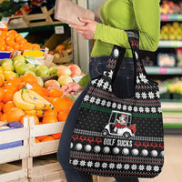 Golf Sucks Christmas Grocery Bag Xmas Holiday Patterns - Wonder Print Shop