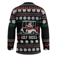 Golf Sucks Christmas Hockey Jersey Xmas Holiday Patterns - Wonder Print Shop