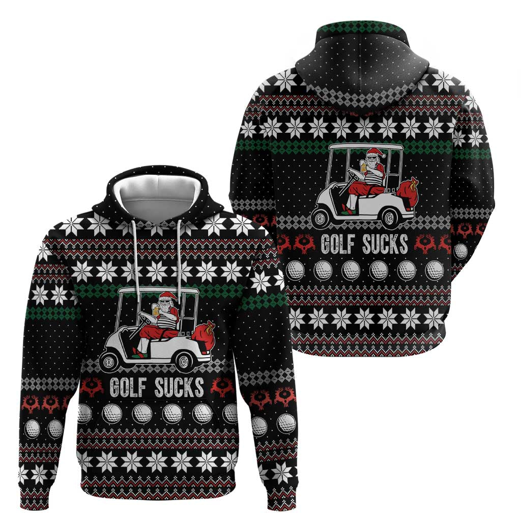 Golf Sucks Christmas Hoodie Xmas Holiday Patterns - Wonder Print Shop