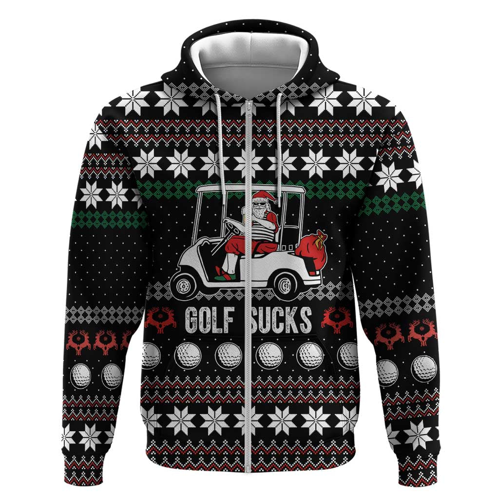 Golf Sucks Christmas Hoodie Xmas Holiday Patterns - Wonder Print Shop