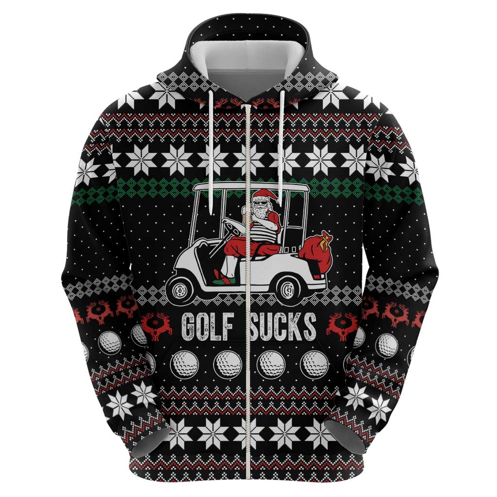 Golf Sucks Christmas Hoodie Xmas Holiday Patterns - Wonder Print Shop
