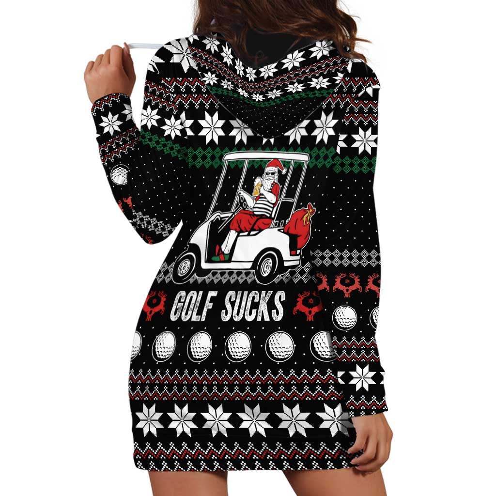 Golf Sucks Christmas Hoodie Dress Xmas Holiday Patterns - Wonder Print Shop