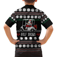 Golf Sucks Christmas Kid Hawaiian Shirt Xmas Holiday Patterns - Wonder Print Shop