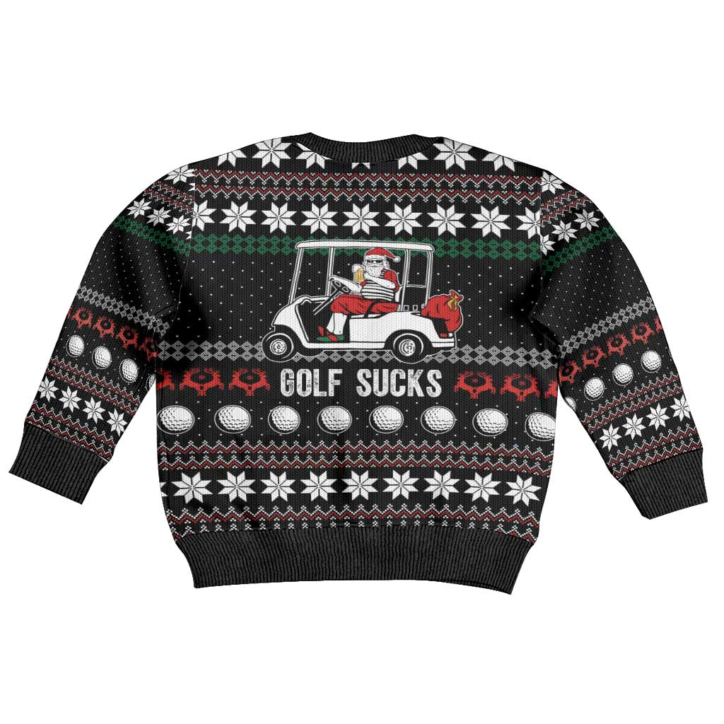 Golf Sucks Christmas Kid Ugly Christmas Sweater Xmas Holiday Patterns - Wonder Print Shop