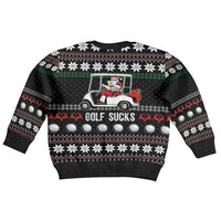 Golf Sucks Christmas Kid Ugly Christmas Sweater Xmas Holiday Patterns - Wonder Print Shop