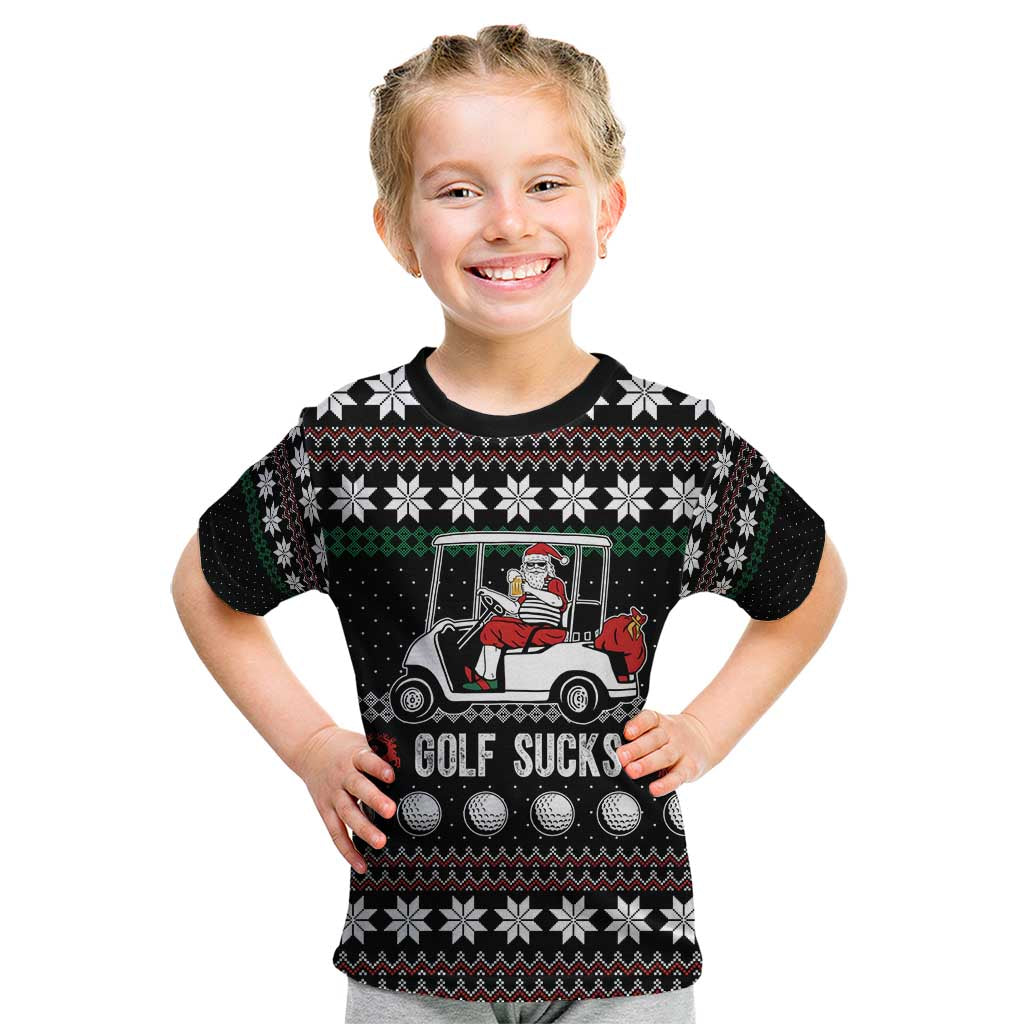 Golf Sucks Christmas Kid T Shirt Xmas Holiday Patterns - Wonder Print Shop