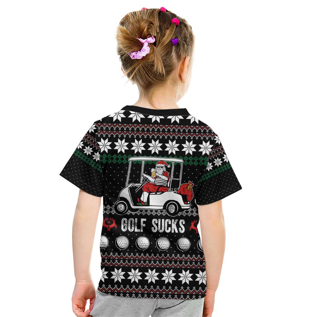 Golf Sucks Christmas Kid T Shirt Xmas Holiday Patterns - Wonder Print Shop