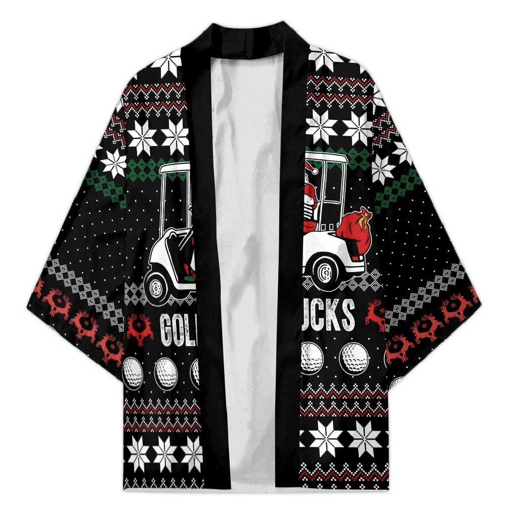 Golf Sucks Christmas Kimono Xmas Holiday Patterns - Wonder Print Shop