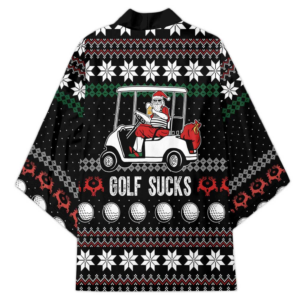 Golf Sucks Christmas Kimono Xmas Holiday Patterns - Wonder Print Shop