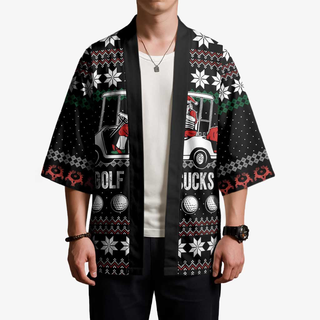 Golf Sucks Christmas Kimono Xmas Holiday Patterns - Wonder Print Shop