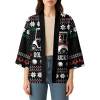 Golf Sucks Christmas Kimono Xmas Holiday Patterns - Wonder Print Shop