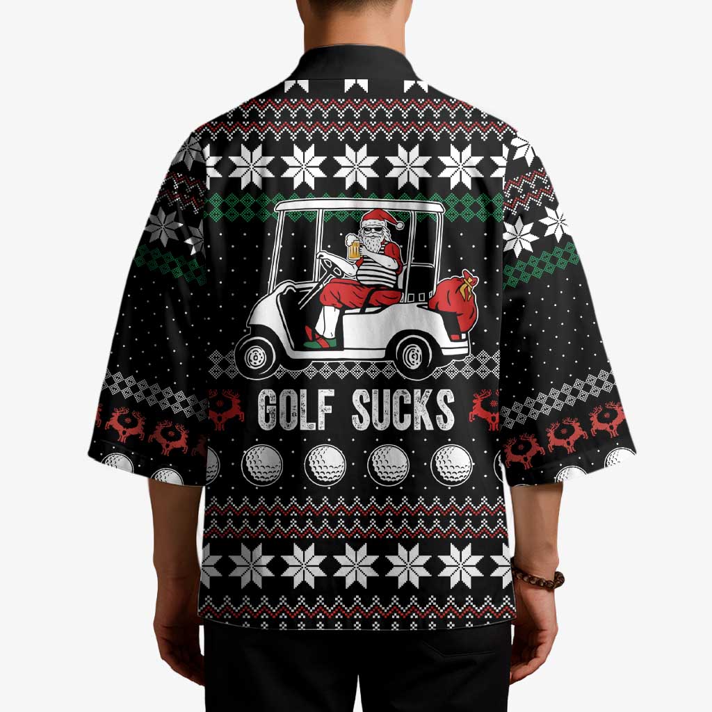 Golf Sucks Christmas Kimono Xmas Holiday Patterns - Wonder Print Shop