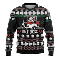 Golf Sucks Christmas Ugly Christmas Sweater Xmas Holiday Patterns - Wonder Print Shop
