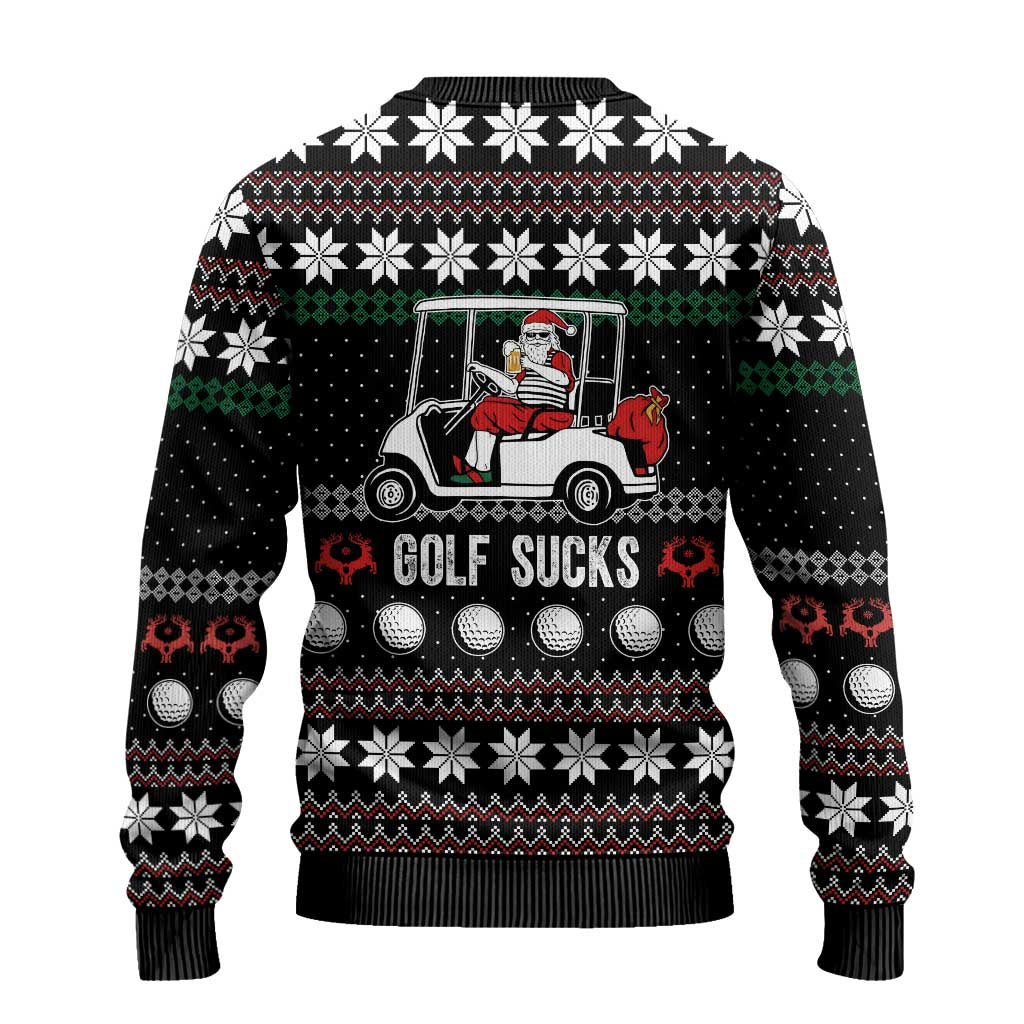 Golf Sucks Christmas Ugly Christmas Sweater Xmas Holiday Patterns - Wonder Print Shop