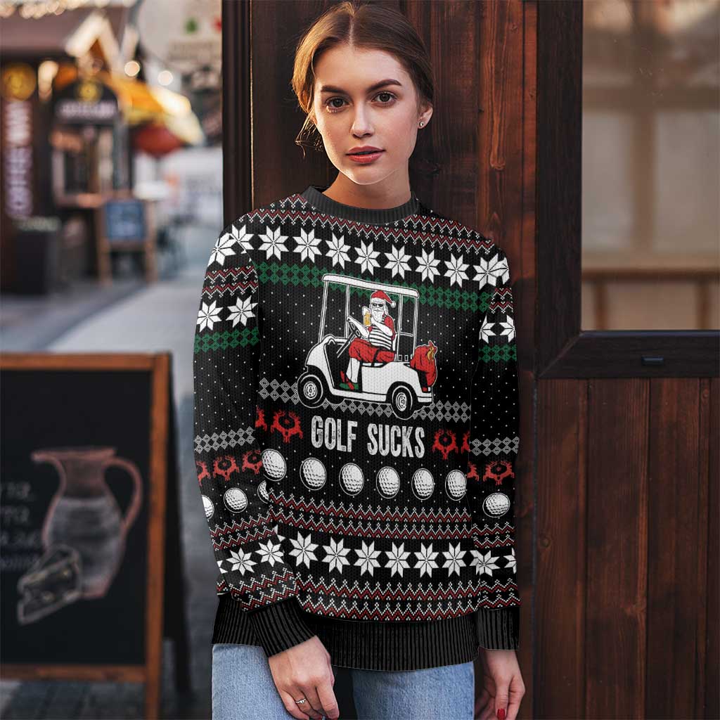 Golf Sucks Christmas Ugly Christmas Sweater Xmas Holiday Patterns - Wonder Print Shop