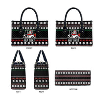 Golf Sucks Christmas Leather Bag Xmas Holiday Patterns - Wonder Print Shop