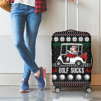 Golf Sucks Christmas Luggage Cover Xmas Holiday Patterns - Wonder Print Shop
