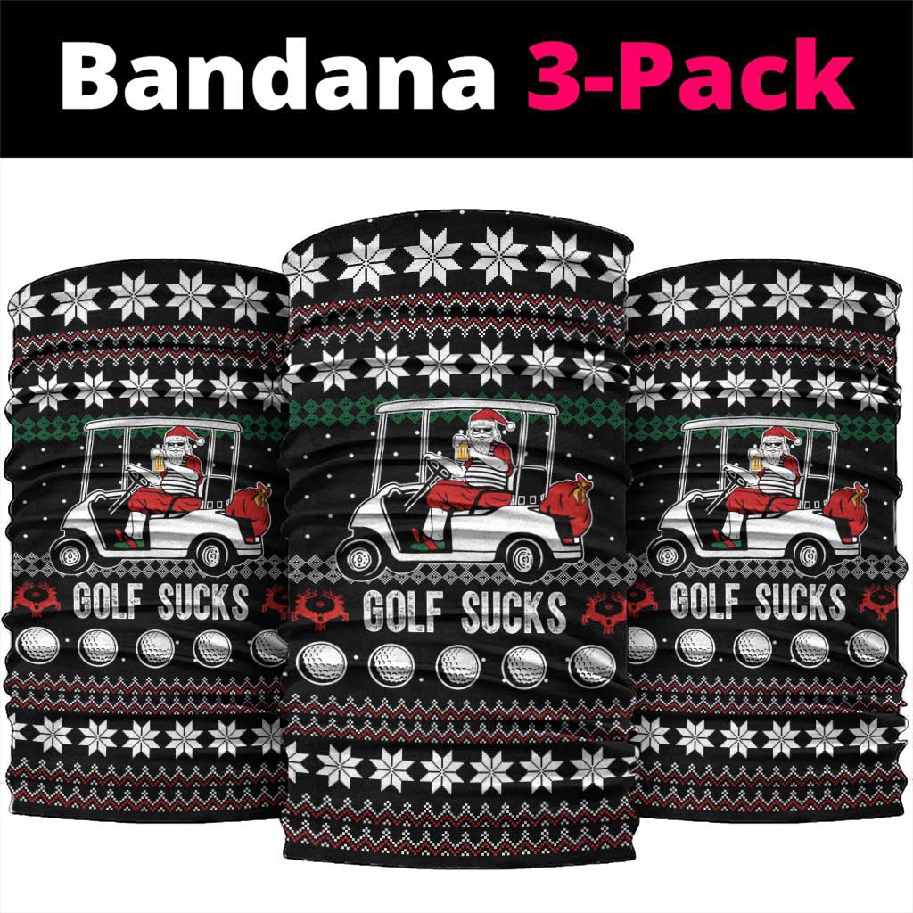 Golf Sucks Christmas Neck Gaiter Xmas Holiday Patterns - Wonder Print Shop