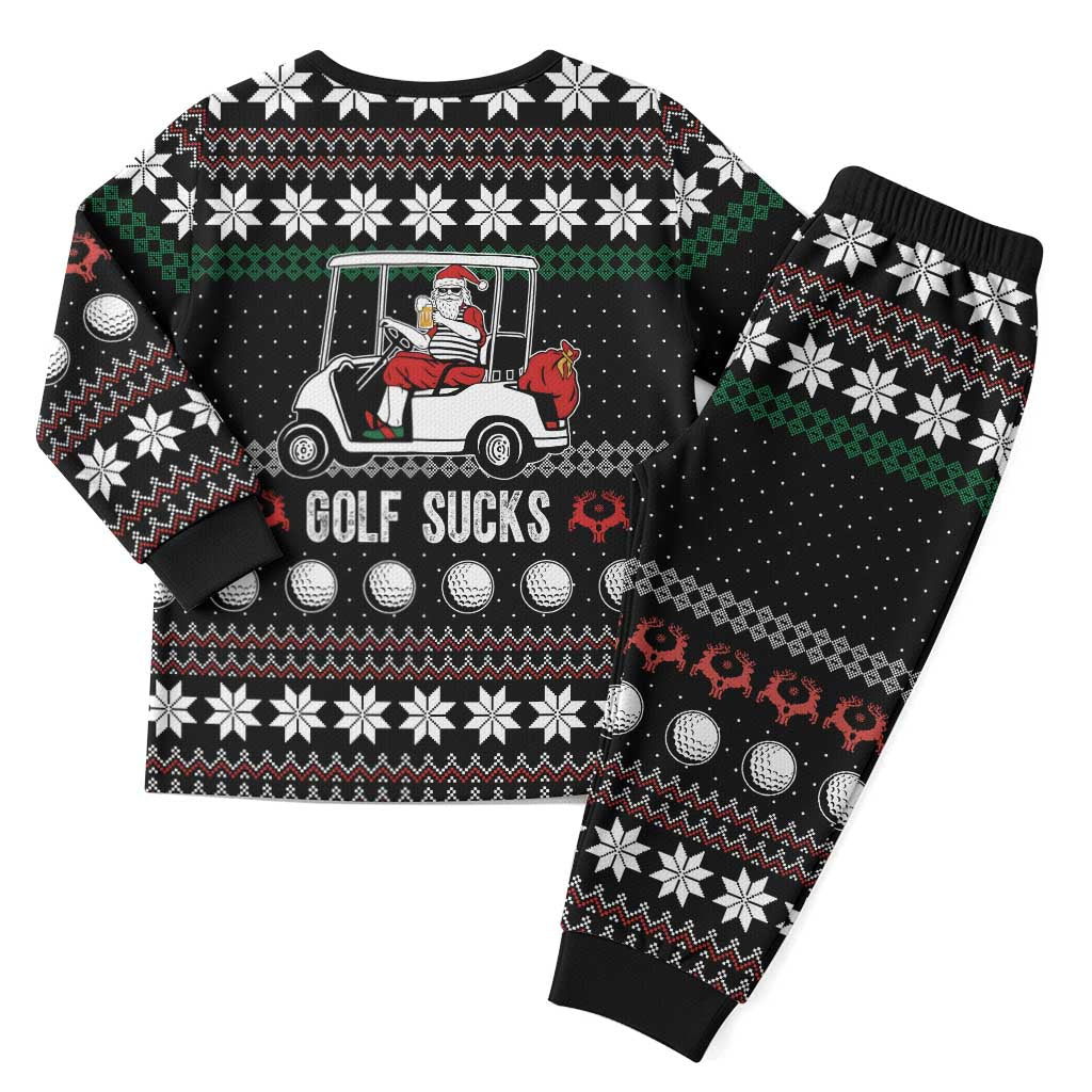 Golf Sucks Christmas Pajama Set Xmas Holiday Patterns - Wonder Print Shop