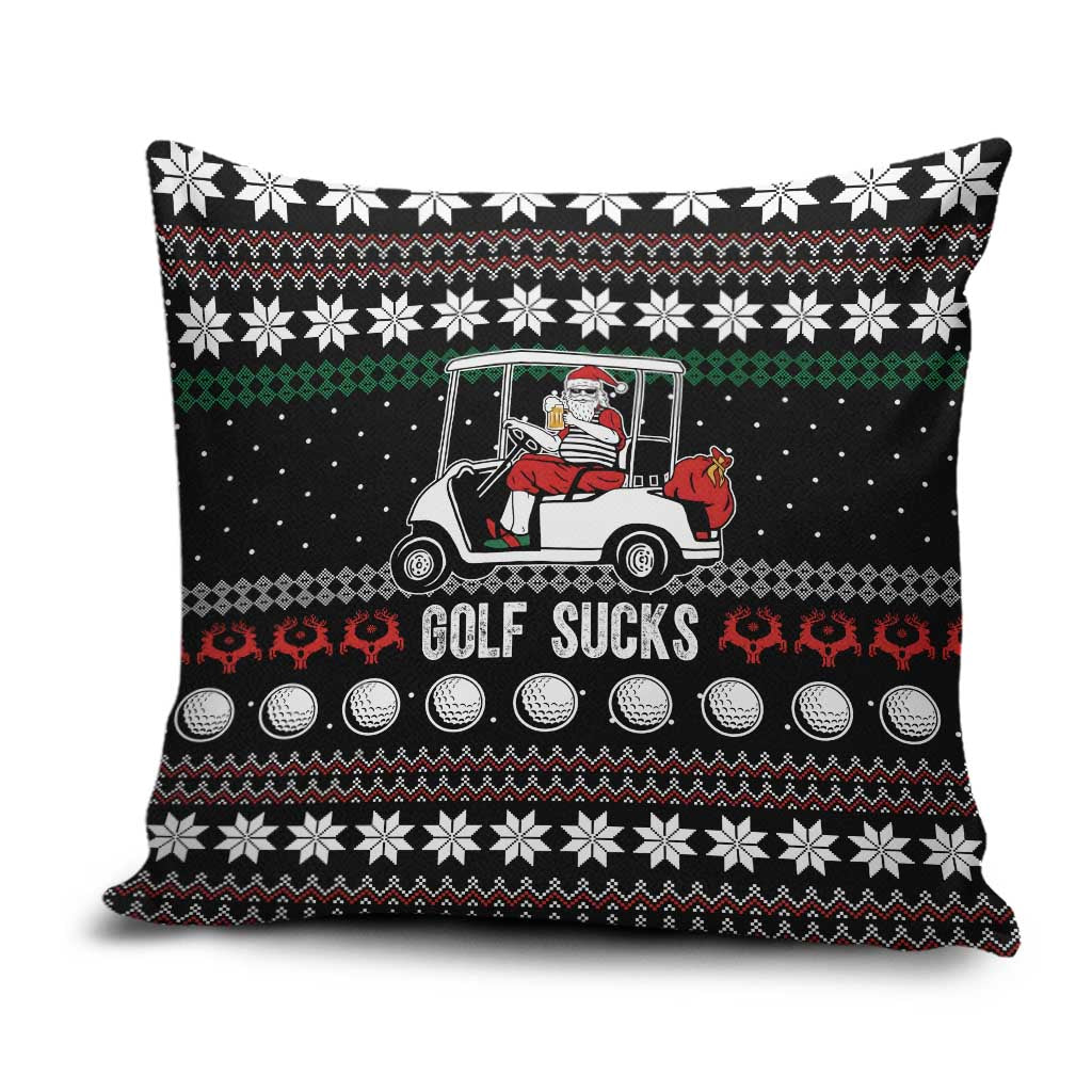 Golf Sucks Christmas Pillow Cover Xmas Holiday Patterns - Wonder Print Shop