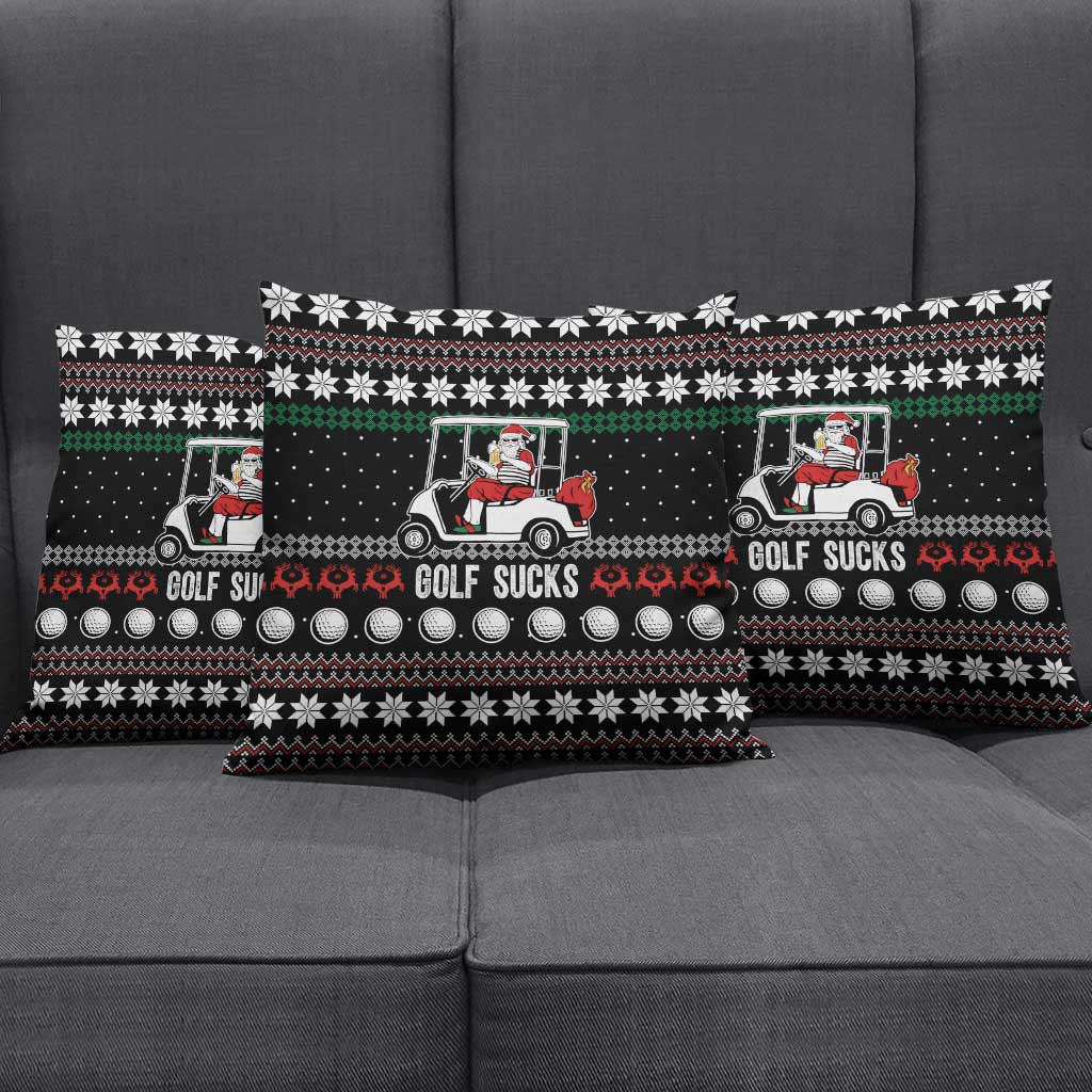 Golf Sucks Christmas Pillow Cover Xmas Holiday Patterns - Wonder Print Shop