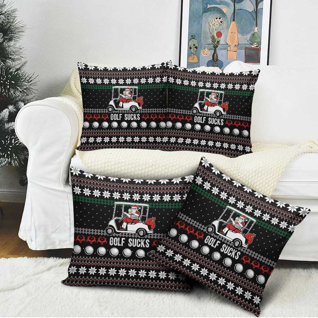 Golf Sucks Christmas Pillow Cover Xmas Holiday Patterns - Wonder Print Shop