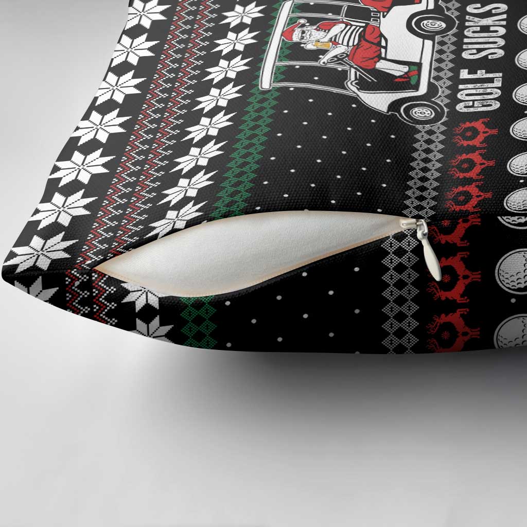 Golf Sucks Christmas Pillow Cover Xmas Holiday Patterns - Wonder Print Shop
