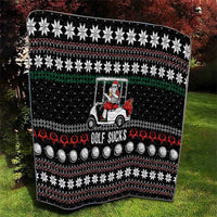Golf Sucks Christmas Quilt Xmas Holiday Patterns - Wonder Print Shop