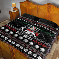 Golf Sucks Christmas Quilt Bed Set Xmas Holiday Patterns - Wonder Print Shop