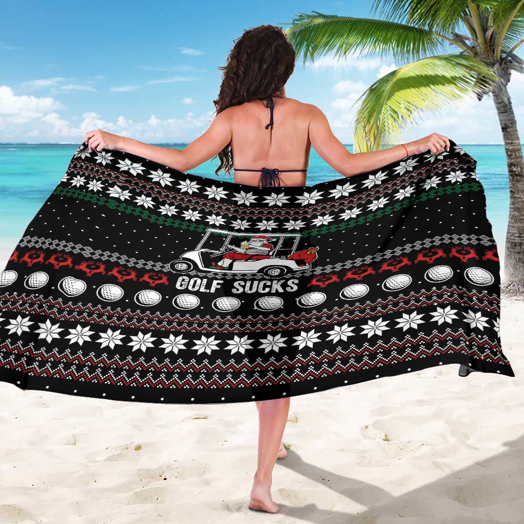 Golf Sucks Christmas Sarong Xmas Holiday Patterns - Wonder Print Shop