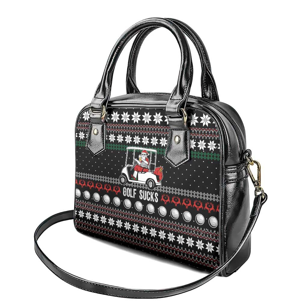 Golf Sucks Christmas Shoulder Handbag Xmas Holiday Patterns - Wonder Print Shop