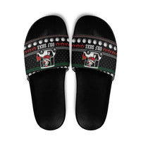 Golf Sucks Christmas Slide Sandals Xmas Holiday Patterns - Wonder Print Shop