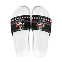 Golf Sucks Christmas Slide Sandals Xmas Holiday Patterns - Wonder Print Shop