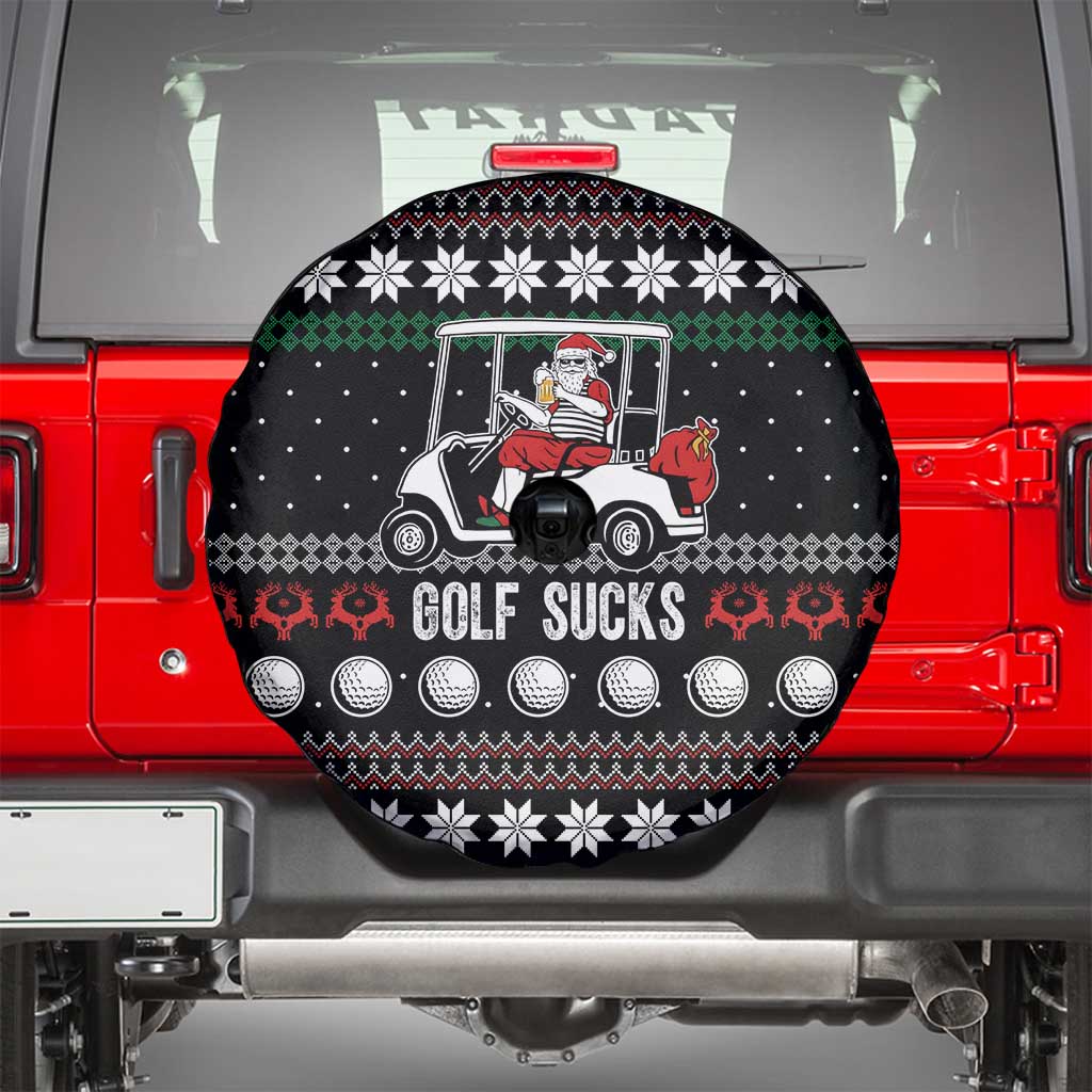 Golf Sucks Christmas Spare Tire Cover Xmas Holiday Patterns - Wonder Print Shop