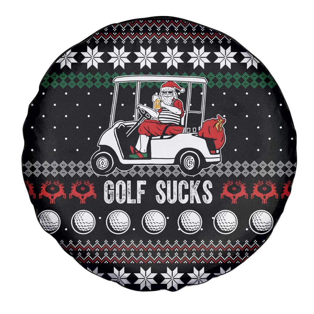 Golf Sucks Christmas Spare Tire Cover Xmas Holiday Patterns - Wonder Print Shop