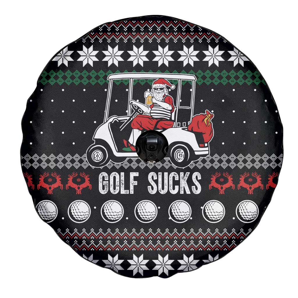 Golf Sucks Christmas Spare Tire Cover Xmas Holiday Patterns - Wonder Print Shop