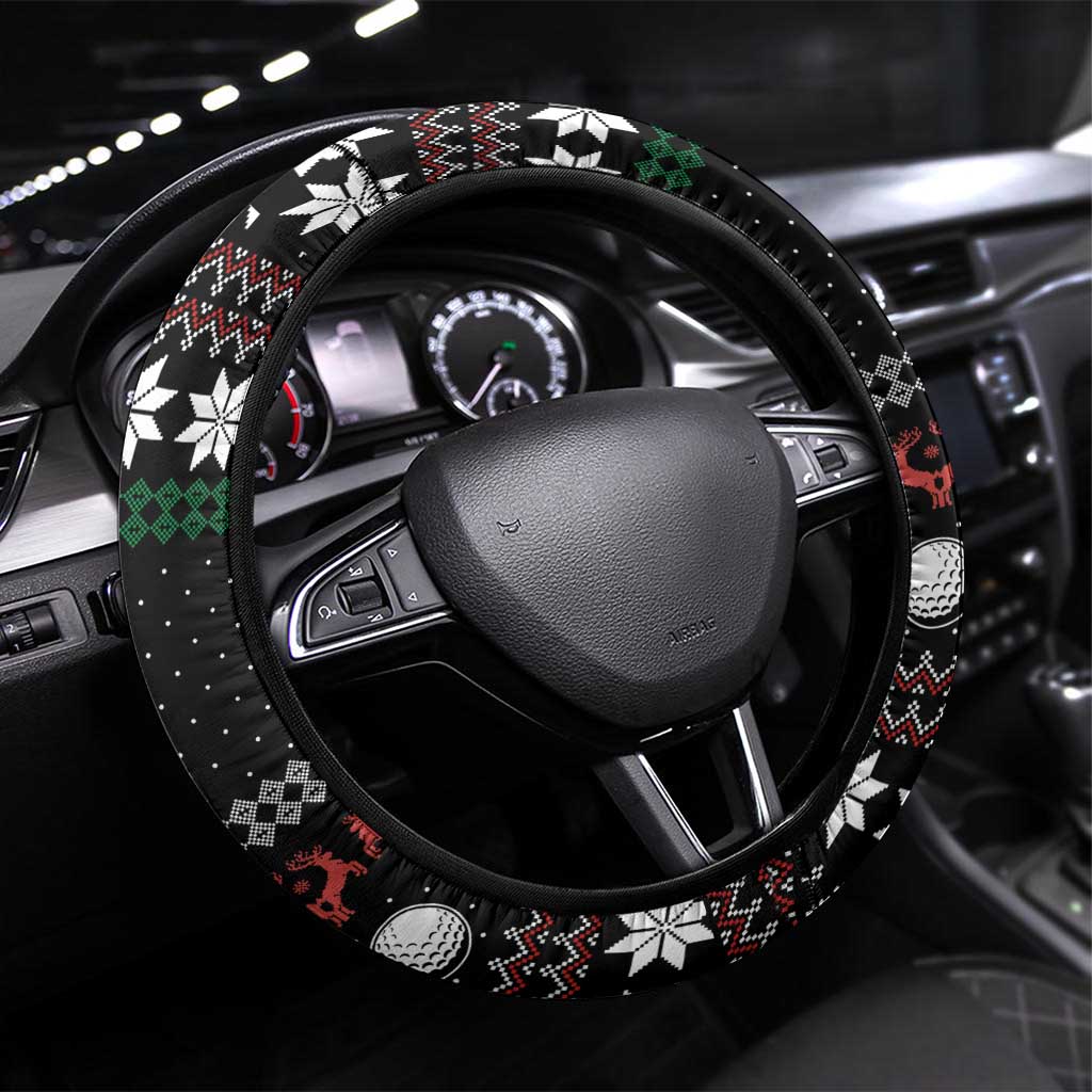 Golf Sucks Christmas Steering Wheel Cover Xmas Holiday Patterns - Wonder Print Shop