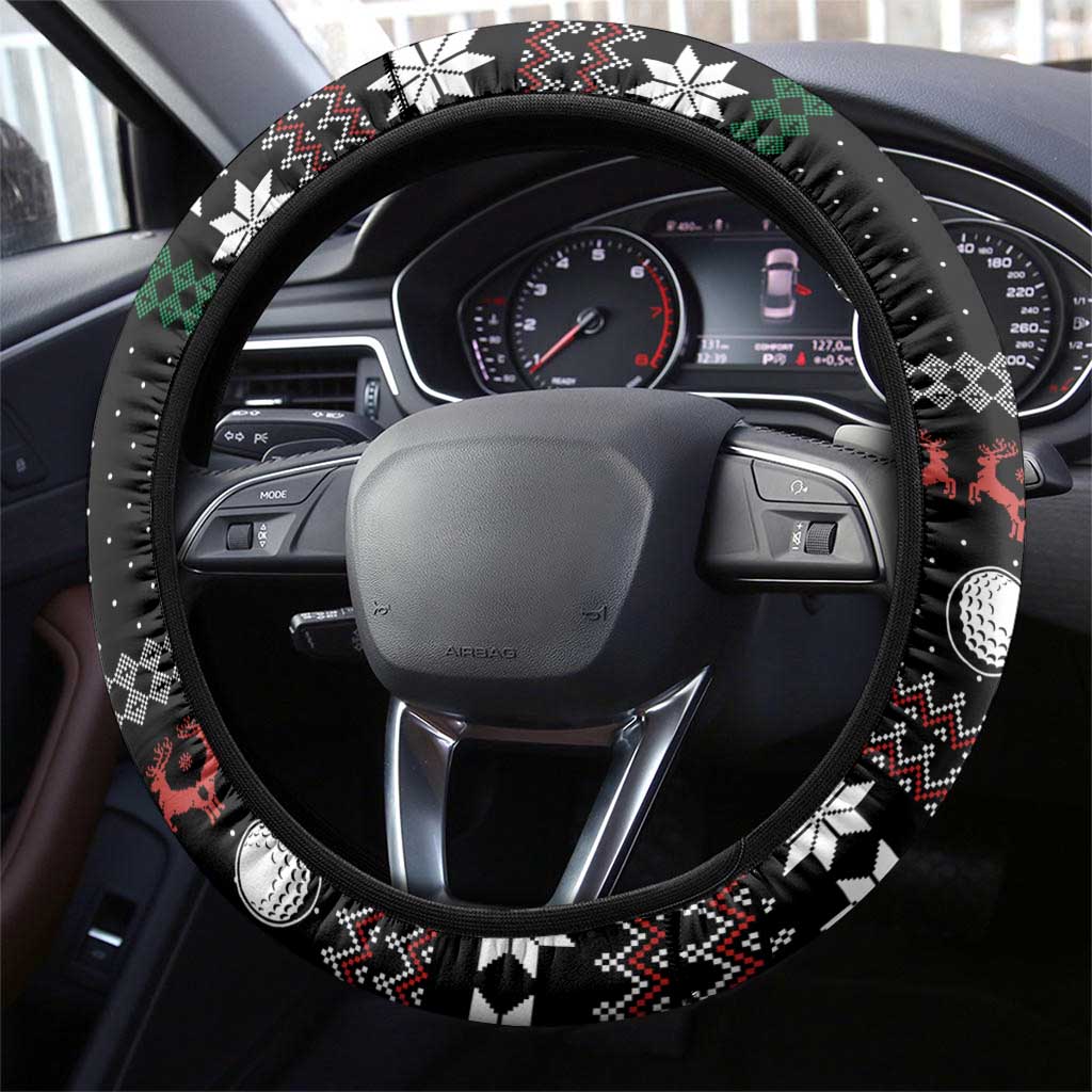 Golf Sucks Christmas Steering Wheel Cover Xmas Holiday Patterns - Wonder Print Shop