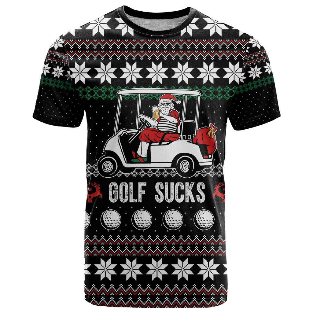 Golf Sucks Christmas T Shirt Xmas Holiday Patterns - Wonder Print Shop