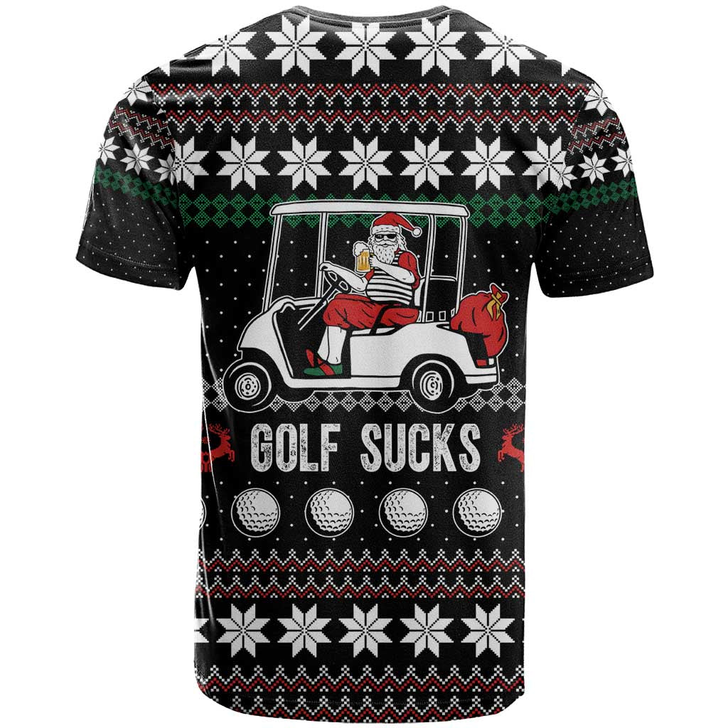 Golf Sucks Christmas T Shirt Xmas Holiday Patterns - Wonder Print Shop