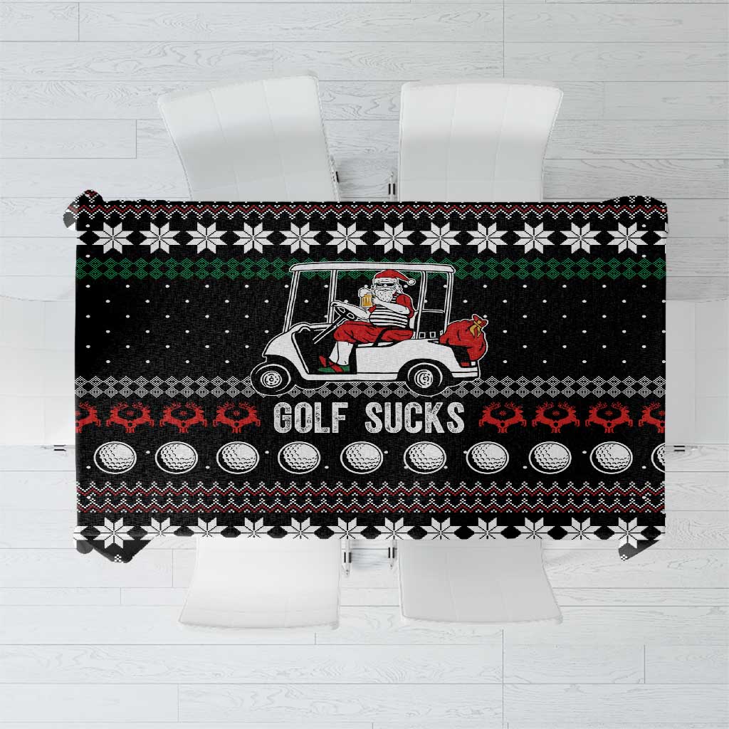 Golf Sucks Christmas Tablecloth Xmas Holiday Patterns - Wonder Print Shop