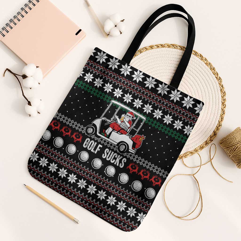 Golf Sucks Christmas Tote Bag Xmas Holiday Patterns - Wonder Print Shop