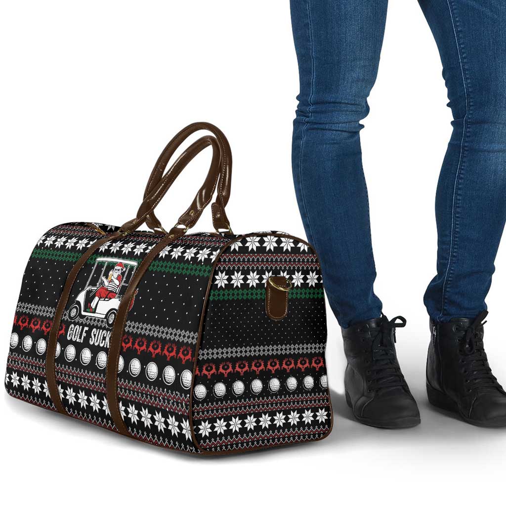 Golf Sucks Christmas Travel Bag Xmas Holiday Patterns - Wonder Print Shop