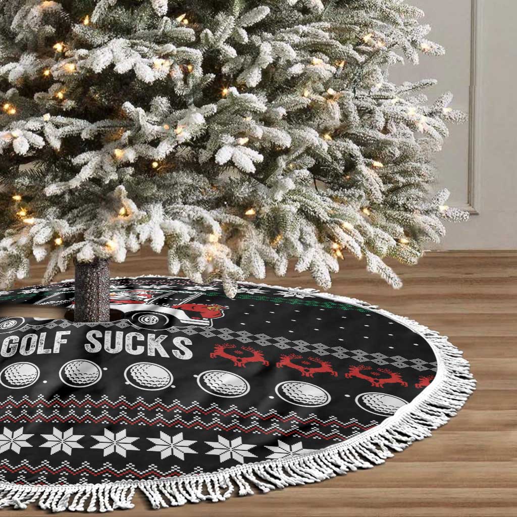 Golf Sucks Christmas Tree Skirt Xmas Holiday Patterns - Wonder Print Shop