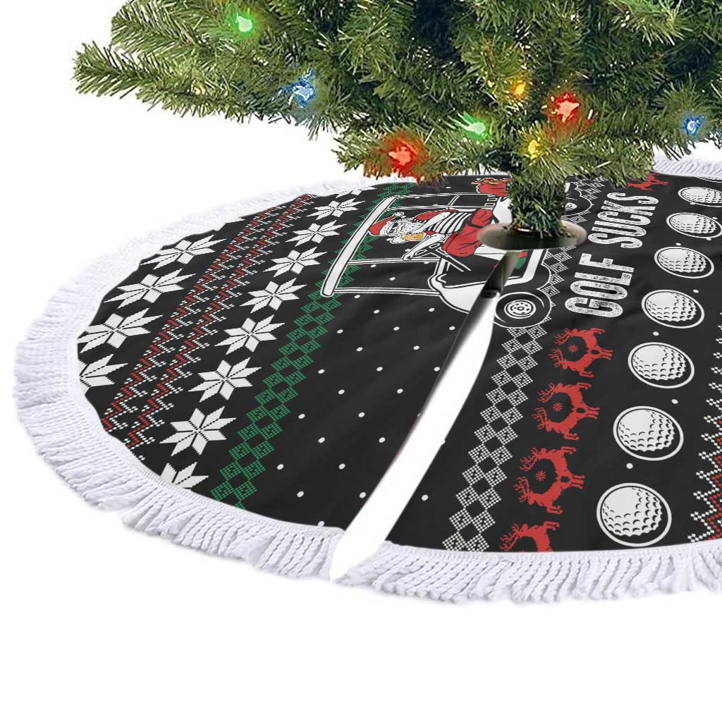 Golf Sucks Christmas Tree Skirt Xmas Holiday Patterns - Wonder Print Shop