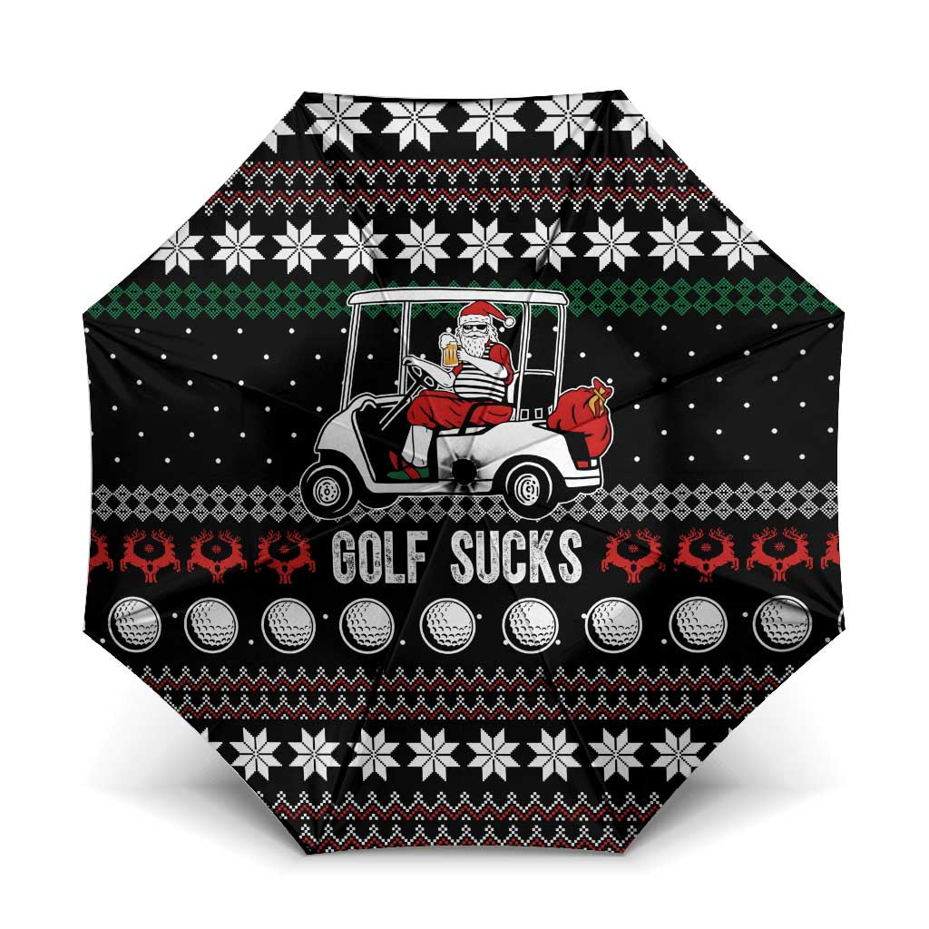 Golf Sucks Christmas Umbrella Xmas Holiday Patterns - Wonder Print Shop
